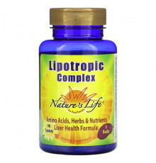 Для здоровья печени Nature's Life, Lipotropic Complex, 90 таблеток