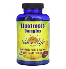 Для здоровья печени Nature's Life, Lipotropic Complex, 180 таблеток