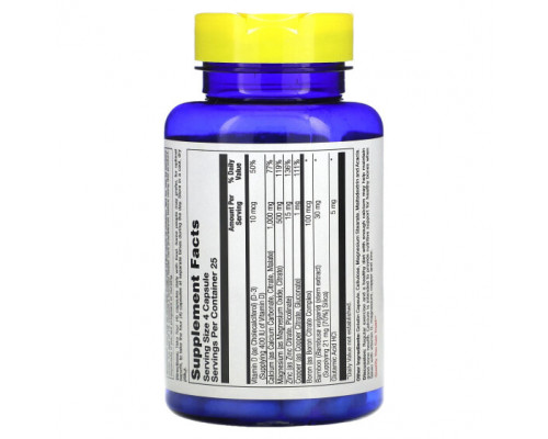 Кальций Nature's Life, Комплекс кальция, магния и цинка, 100 капсул Кальций Nature's Life, Комплекс кальция, магния и цинка, 100 капсул