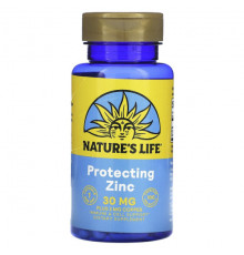 Цинк Nature's Life, Цинк, 30 мг, 100 капсул