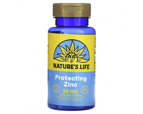 Цинк Nature's Life, Цинк, 30 мг, 100 капсул Цинк Nature's Life, Цинк, 30 мг, 100 капсул