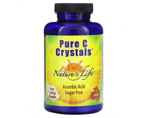 Витамин C Nature's Life, Чистые кристаллы C, 226 г (8 унций) Витамин C Nature's Life, Чистые кристаллы C, 226 г (8 унций)