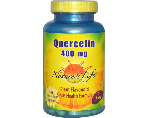 Nature's Life, Кверцетин, 400 мг, 100 капсул Nature's Life, Кверцетин, 400 мг, 100 капсул