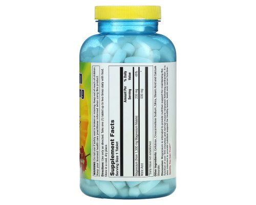 Nature's Life, Magnesium Malate, 1,300 mg, 250 Tablets Nature's Life, Magnesium Malate, 1,300 mg, 250 Tablets