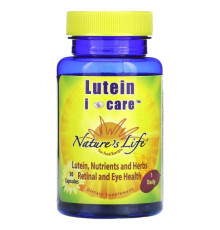 Для глаз Nature's Life, Lutein I Care, 30 капсул