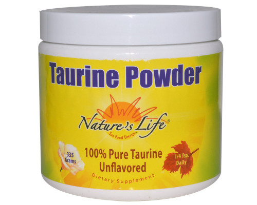 Nature's Life, Таурин порошок, без вкуса, 335 г Nature's Life, Таурин порошок, без вкуса, 335 г