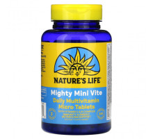 Витаминно-минеральные комплексы Nature's Life, Mighty Мини Vite, мультивитамины для ежедневного приема, 240 микротаблеток