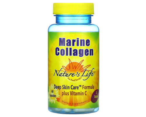 Nature's Life, Морской коллаген, 60 капсул Nature's Life, Морской коллаген, 60 капсул