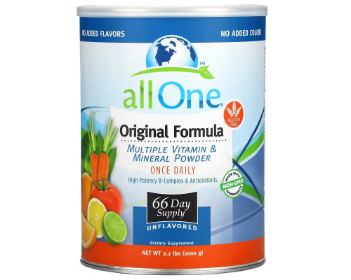 All One, Nutritech, Original Formula, Multiple Vitamin & Mineral Powder, Unflavored, 2.2 lbs (1,000 g) All One, Nutritech, Original Formula, Multiple Vitamin & Mineral Powder, Unflavored, 2.2 lbs (1,000 g)