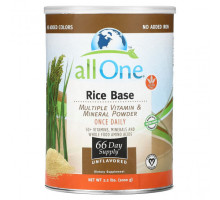 Витаминно-минеральные комплексы All One, Nutritech, Rice Base, мультивитаминный комплекс из витаминов и минералов, в порошке, без добавок, 1000 г (2,2 фунта)