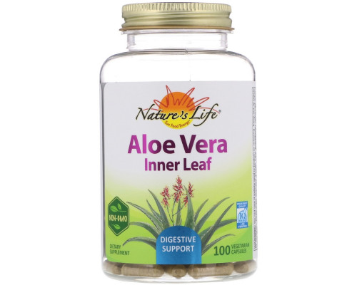 Nature's Herbs, Алоэ вера, мякоть листьев, 100 вегетарианских капсул Nature's Herbs, Алоэ вера, мякоть листьев, 100 вегетарианских капсул