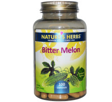 Nature's Herbs, Китайская горькая тыква, 100 капсул