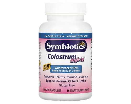 Symbiotics Молозиво High-IG 120 капсул Symbiotics Молозиво High-IG 120 капсул