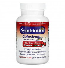 Symbiotics Молозиво плюс Дикая вишня 120 жевательных таблеток