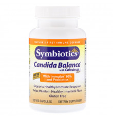 Symbiotics Кандида баланс с колострум Плюс и пробиотиками 120 капсул