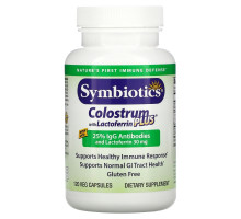 Symbiotics, Colostrum with Lactoferrin Plus, 120 Veg Capsules