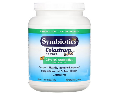 Symbiotics Symbiotics Молозиво Плюс порошок 21 унций (595 г) Symbiotics Symbiotics Молозиво Плюс порошок 21 унций (595 г)