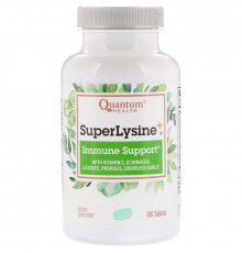 Quantum Health, Super Lysine+, Помощь иммунитету, 180 таблеток