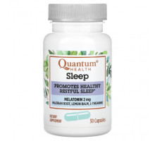 Для здорового сна Quantum Health, Sleep, мелатонин`` 30 капсул