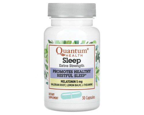БАДы Quantum Health, Sleep, мелатонин повышенной силы, 30 капсул БАДы Quantum Health, Sleep, мелатонин повышенной силы, 30 капсул