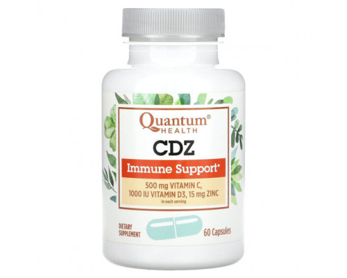 БАДы для укрепления иммунитета Quantum Health, CDZ, поддержка иммунитета, 60 капсул БАДы для укрепления иммунитета Quantum Health, CDZ, поддержка иммунитета, 60 капсул