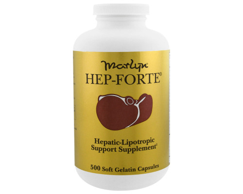 Naturally Vitamins, Marlyn, средство для печени Hep-Forte, 500 желатиновых капсул Naturally Vitamins, Marlyn, средство для печени Hep-Forte, 500 желатиновых капсул