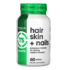Для волос и ногтей Top Secret Nutrition, Health, Hair Skin + Nails, 60 таблеток