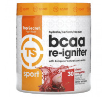 Аминокислоты Top Secret Nutrition, Sport, BCAA Re-Igniter с астаксантином Astapure, вишня и маргарита, 281 г (9,91 унции)