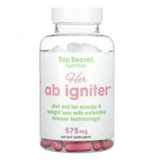 Травы и натуральные средства Top Secret Nutrition, Her, Ab Igniter, 575 мг, 90 капсул с замедленным высвобождением
