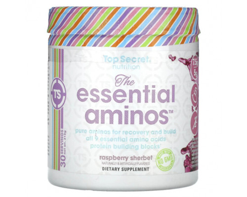 Аминокислоты Top Secret Nutrition, The Essential Aminos, малиновый щербет, 315 г (11,11 унции) Аминокислоты Top Secret Nutrition, The Essential Aminos, малиновый щербет, 315 г (11,11 унции)
