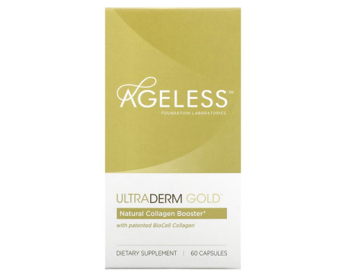 Ageless Foundation Laboratories UltraDerm Gold Collagen Booster 60 Capsules Ageless Foundation Laboratories UltraDerm Gold Collagen Booster 60 Capsules