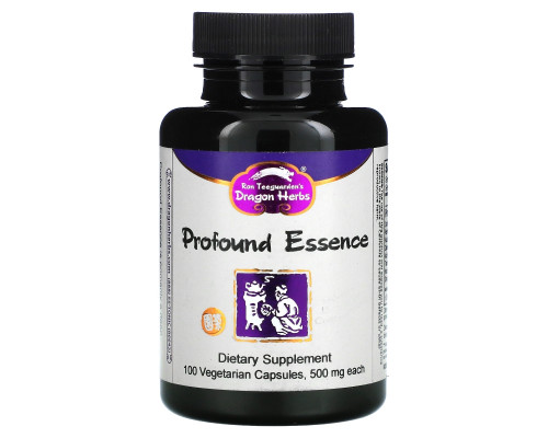 Dragon Herbs, Энергетический тоник Profound Essence, 500 мг, 100 капсул Dragon Herbs, Энергетический тоник Profound Essence, 500 мг, 100 капсул