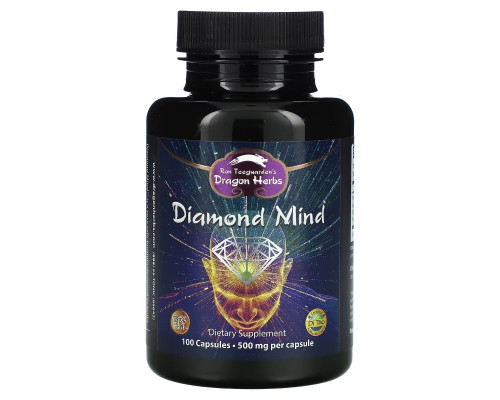 Dragon Herbs Diamond Mind 500 mg Each 100 Veggie Caps Dragon Herbs Diamond Mind 500 mg Each 100 Veggie Caps