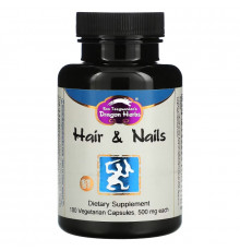 Dragon Herbs ( Ron Teeguarden ), Hair & Nails, 500 mg, 100 Vegetarian Capsules