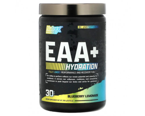 Аминокислоты EAA+ Hydration, Blueberry Lemonade, 13.76 oz (390 g) Аминокислоты EAA+ Hydration, Blueberry Lemonade, 13.76 oz (390 g)
