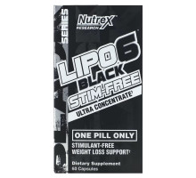 Nutrex Research, Lipo 6 Black, Ultra Concentrate, 60 Capsules