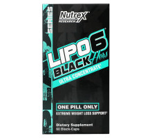 Nutrex Research, Lipo 6 Black Hers, ультраконцентрированный, 60 черных капсул