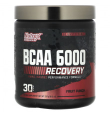 Аминокислоты Nutrex Research, BCAA 6000, фруктовый пунш, 231 г (8,2 унции)