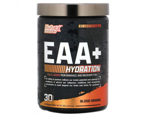 Аминокислоты EAA+ Hydration, Blood Orange, 13.76 oz (390 g) Аминокислоты EAA+ Hydration, Blood Orange, 13.76 oz (390 g)