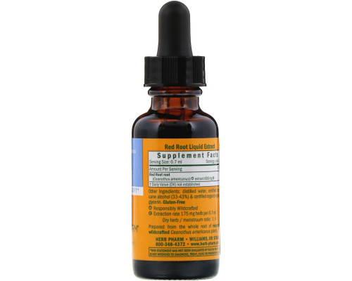 Herb Pharm, Краснокоренник, 1 жидкая унция (30 мл) Herb Pharm, Краснокоренник, 1 жидкая унция (30 мл)