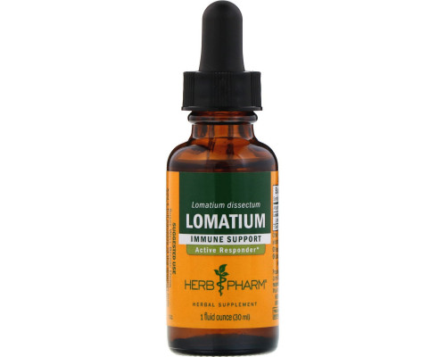 Herb Pharm, Ломатиум, цельный корень, 1 жидкая унция (30 мл) Herb Pharm, Ломатиум, цельный корень, 1 жидкая унция (30 мл)