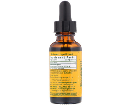 Herb Pharm, Пустырник, 1 жидкая унция (30 мл) Herb Pharm, Пустырник, 1 жидкая унция (30 мл)