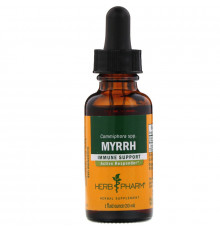 Herb Pharm, Мирра, высушенная на солнце древесная смола, 1 жидкая унция (30 мл)