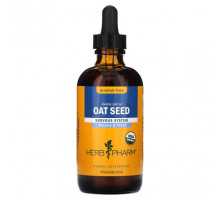 Растительные экстракты и настойки Herb Pharm, Семена овса, без спирта, 120 мл (4 жидк. Унции)