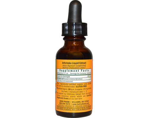 Herb Pharm, Артишок, цельный лист, 1 жидкая унция (30 мл) Herb Pharm, Артишок, цельный лист, 1 жидкая унция (30 мл)