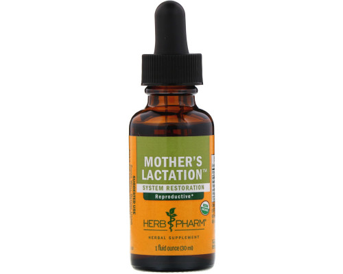 Herb Pharm, Mother's Lactation (средство для лактации), 1 жидкая унция (30 мл) Herb Pharm, Mother's Lactation (средство для лактации), 1 жидкая унция (30 мл)