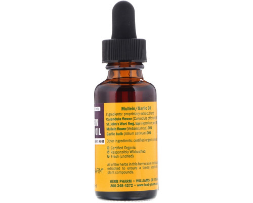 Herb Pharm, Коровяк и чеснок, 1 жидкая унция (29,6 мл) Herb Pharm, Коровяк и чеснок, 1 жидкая унция (29,6 мл)