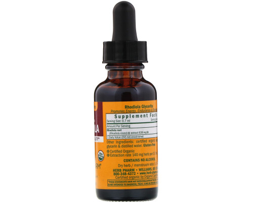 Herb Pharm, Родиола, без спирта, 1 жидкая унция (30 мл) Herb Pharm, Родиола, без спирта, 1 жидкая унция (30 мл)