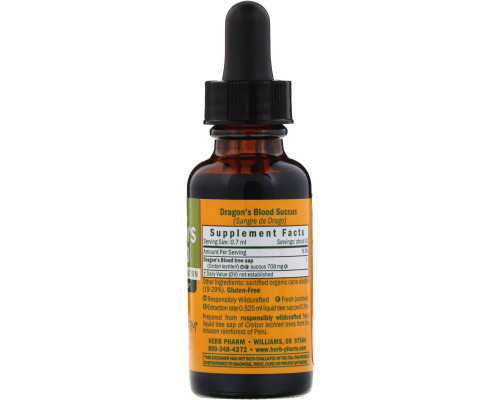 Herb Pharm, "Кровь дракона" жидкий экстракт, 1 жидкая унция (29,6 мл)