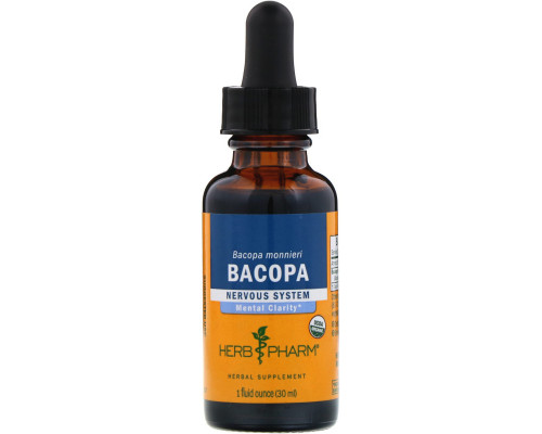 Herb Pharm, Бакопа, цельная трава, 1 жидкая унция (30 мл) Herb Pharm, Бакопа, цельная трава, 1 жидкая унция (30 мл)